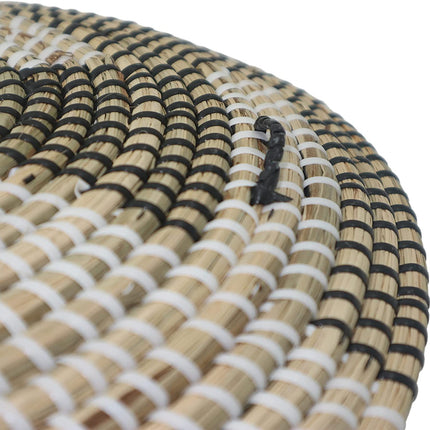 Wall Basket Decor, Set of 5 Woven Basket Wall Decor, Handmade Hanging Wall Basket for Living Room or Bedroom, Unique Boho Wall Art.