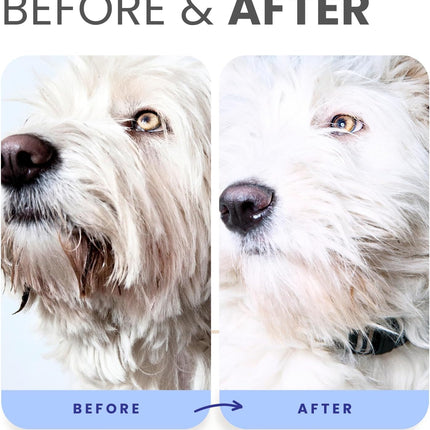 PRO Formula Berry Blue Brightening Pet Shampoo - Ultra-Hydrating Professional Whitening Dog Shampoo, Vivid Show-Quality Coat Enhancer, Tear Stain & Odor Eliminator, Vitamin B5, 128Oz+Pump