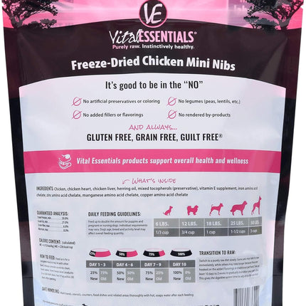 Freeze Dried Dog Food, Chicken Mini Nibs 16 Oz