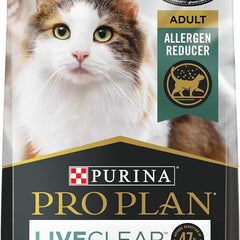 Allergen Reducing, High Protein Cat Food, LIVECLEAR Chicken and Rice Formula - 3.5 Lb. Bag