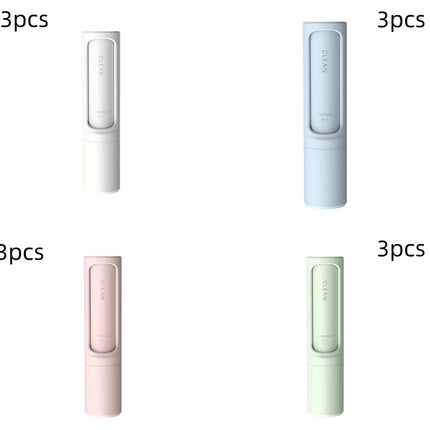 2-1 Reusable Pet Hair Remover Brush Lint Roller Portable Effective Self Cleaning Tool for Cat Dog Fur Hair Dust Removal Brush