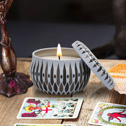 Scented Candles Gift Set for Women, Soy Wax 2.5 Oz Portable Travel Tin Candles with Strongly Fragrance Essential Oils for Aromatherapy Home Decor,Gift for Birthday,8 Pack