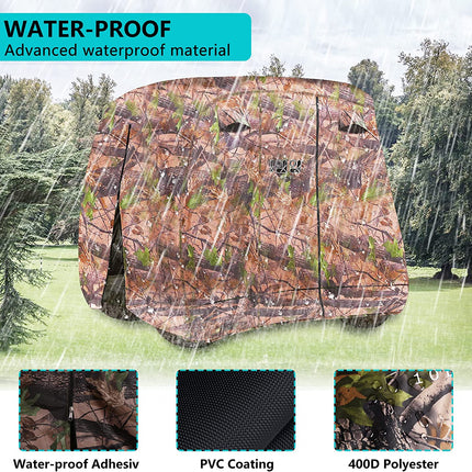 Golf Cart Cover 2/4/4+2 Passenger for Yamaha EZGO Club Car, Heavy Duty 420D Waterproof Windproof Durable Polyester Golf Cart Cover with 3 Zipper Doors for All-Weather Protection (Black/Silver)​​